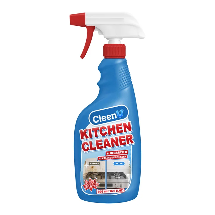 CleenU kitchen cleaner and degreaser spray bottle