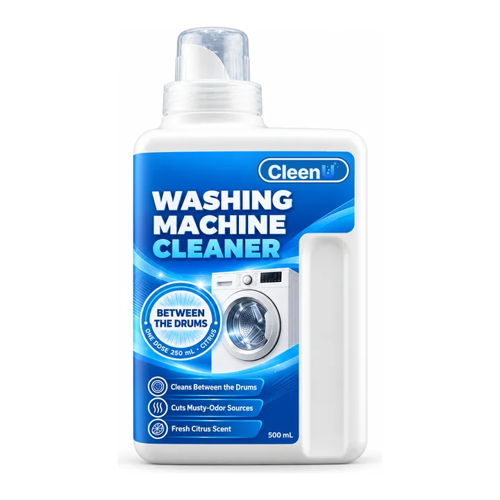 CleenU washing machine cleaner, 500 mL bottle