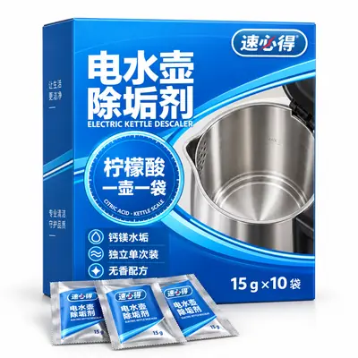 速必得电水壶除垢剂 单次装（15 g ×10 袋）产品图
