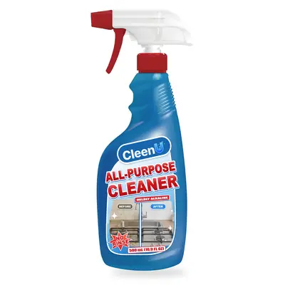 CleenU All-Purpose Cleaner, 500 mL trigger spray bottle
