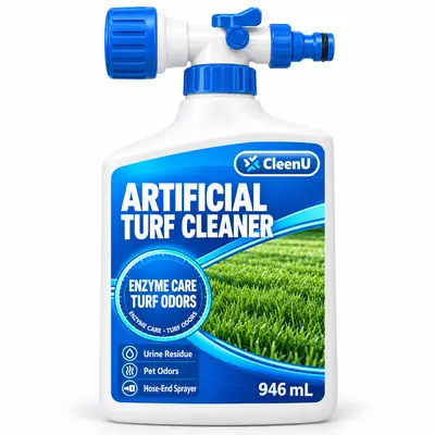 CleenU Artificial Turf Cleaner, 946 mL (32 oz) hose-end sprayer bottle