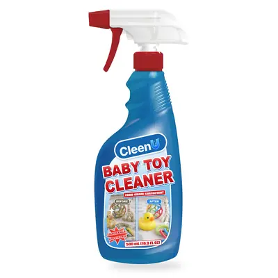 CleenU Baby Toy Cleaner, 500 mL trigger spray bottle