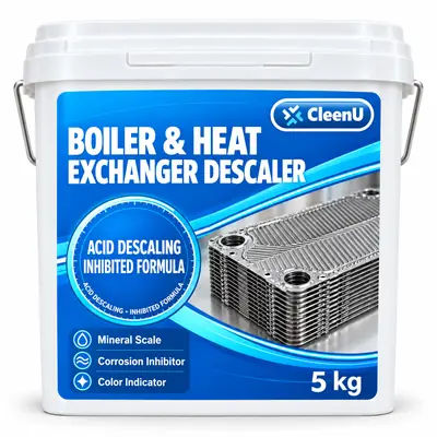 CleenU Boiler & Heat Exchanger Descaler, 5 kg pail