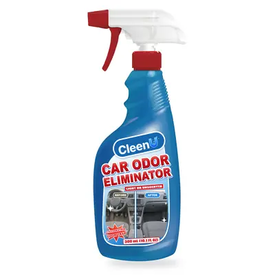 CleenU Car Odor Eliminator, 300 mL fine-mist spray