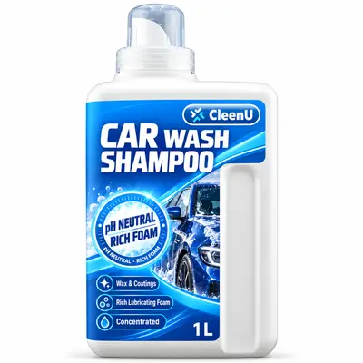 CleenU Car Wash Shampoo concentrate bottle (diluted about 1:400)