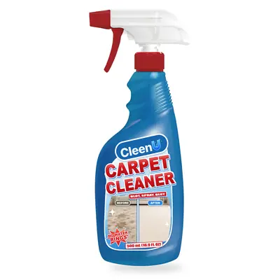 CleenU Carpet Cleaner, 500 mL trigger spray bottle