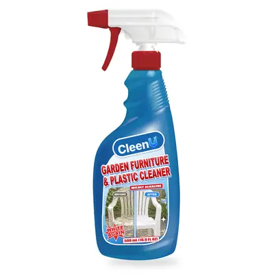 CleenU Garden Furniture & Plastic Cleaner, 500 mL trigger spray bottle