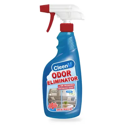 CleenU Odor Eliminator & Air Freshener, 500 mL trigger spray bottle