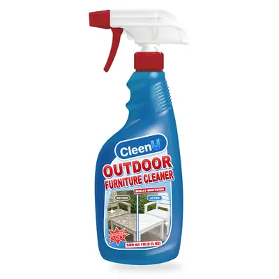 CleenU Outdoor Furniture Cleaner, 500 mL trigger spray bottle