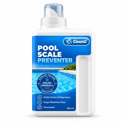 CleenU Pool Scale Preventer, 500 mL measuring bottle