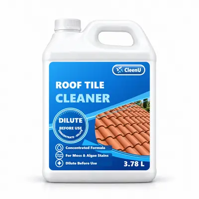CleenU Roof Moss Stain Remover, 500 mL concentrate