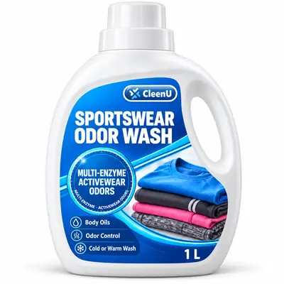 CleenU Sportswear Odor Wash 1 L bottle with measuring cap