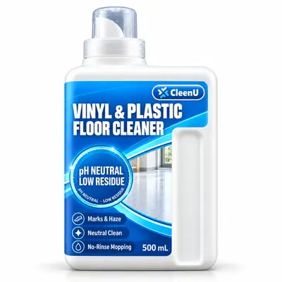 CleenU Vinyl & Plastic Floor Cleaner, 500 mL concentrate