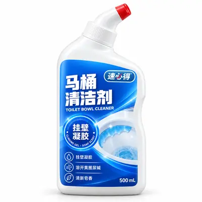 速必得马桶清洁剂 500 mL 弯头挤瓶产品图
