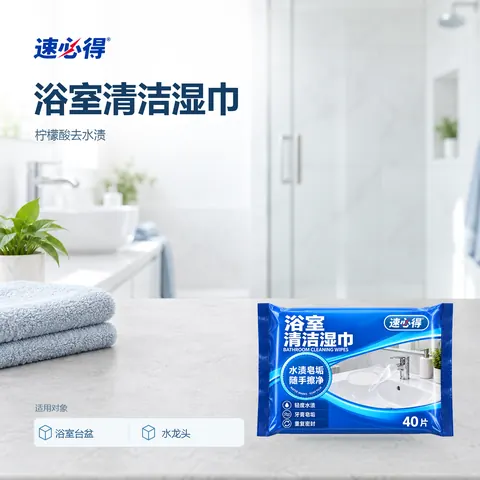 速必得浴室清洁湿巾
