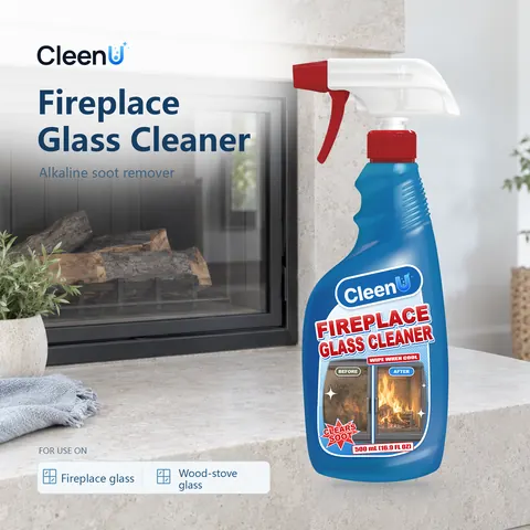 CleenU Fireplace Glass Cleaner