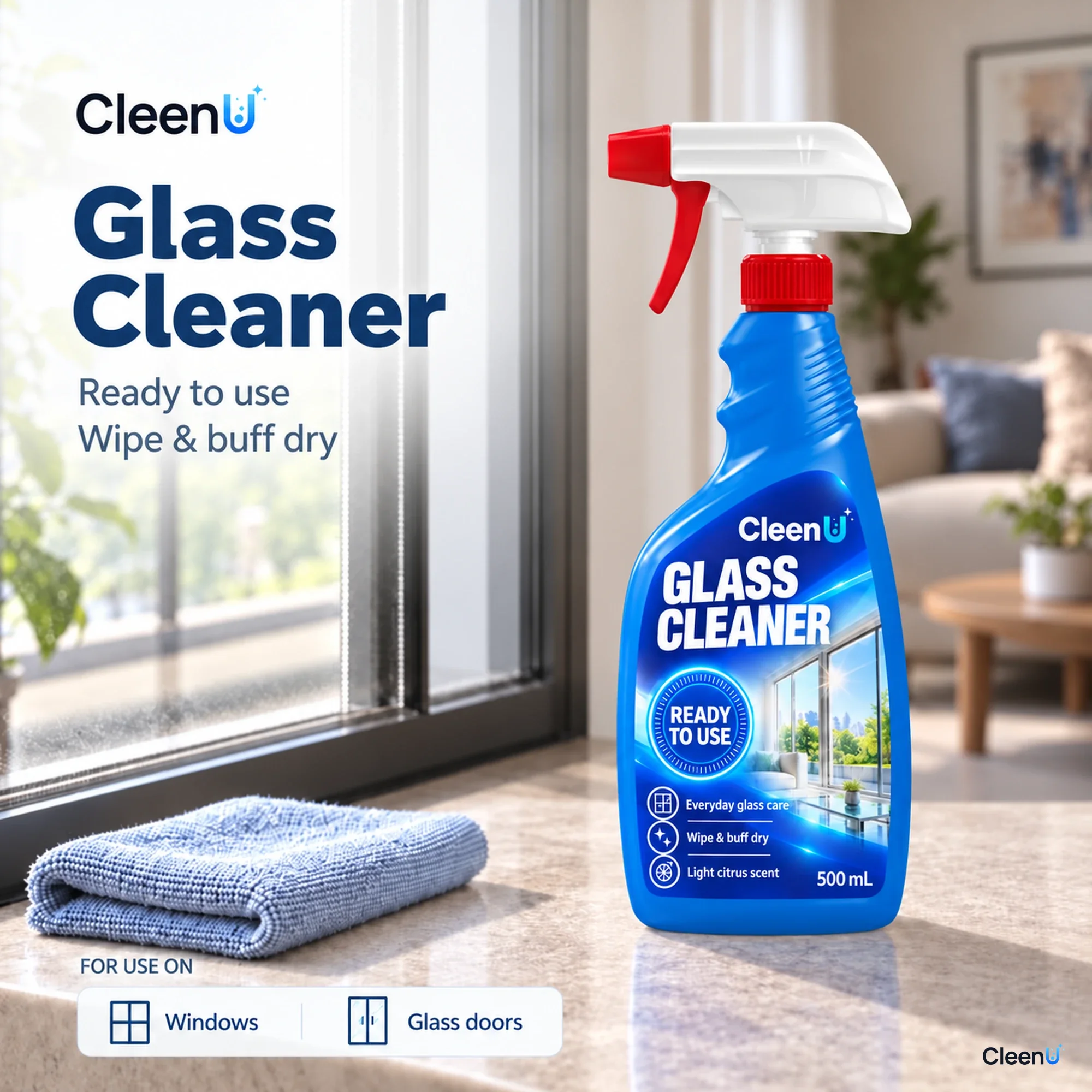 CleenU Glass Cleaner