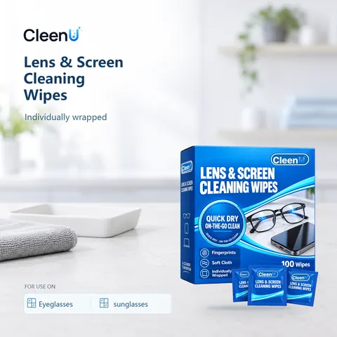 CleenU Lens & Screen Cleaning Wipes