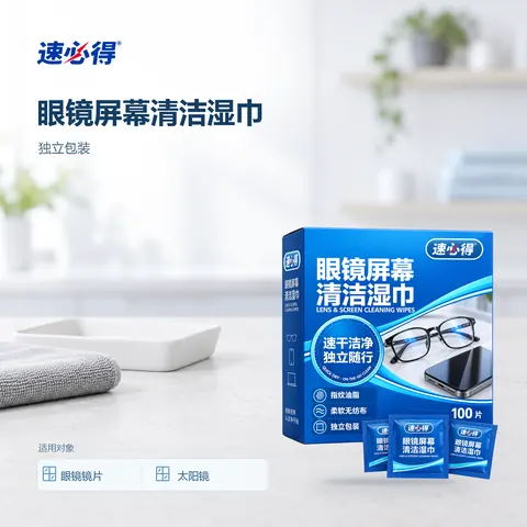 速必得眼镜屏幕清洁湿巾