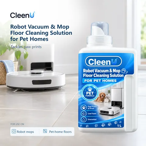 CleenU Robot Vacuum & Mop Floor Cleaning Solution for Pet Homes