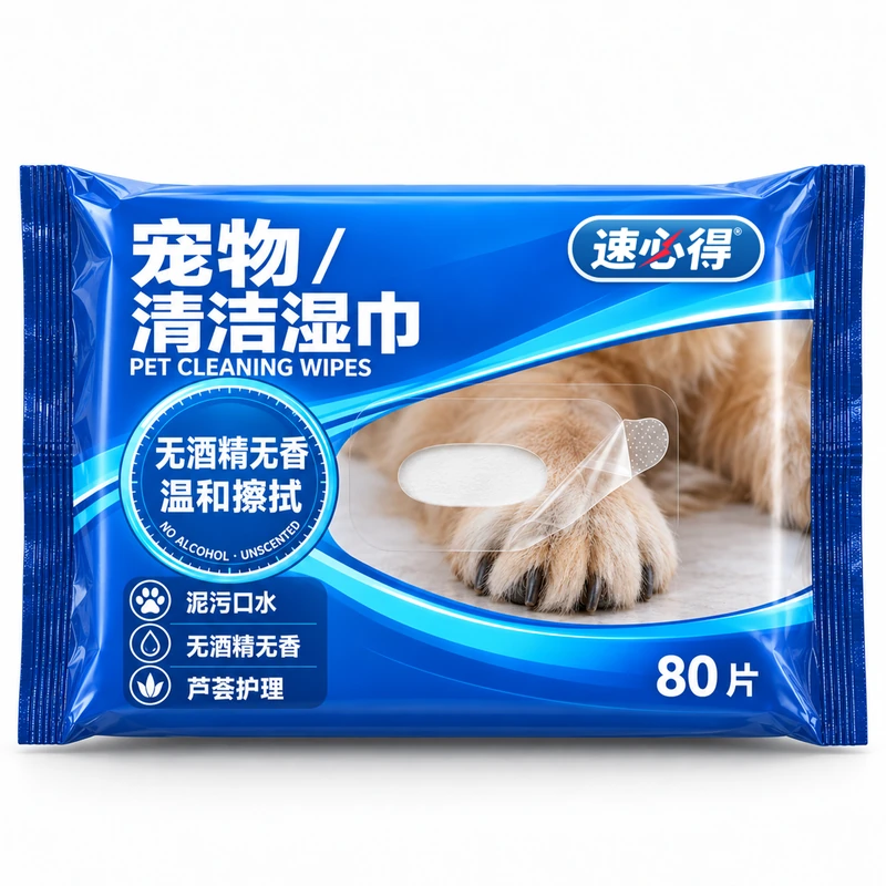 速必得宠物清洁湿巾